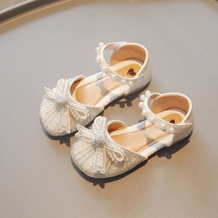 Pearl Sequin Soft Soled Kids Sandals