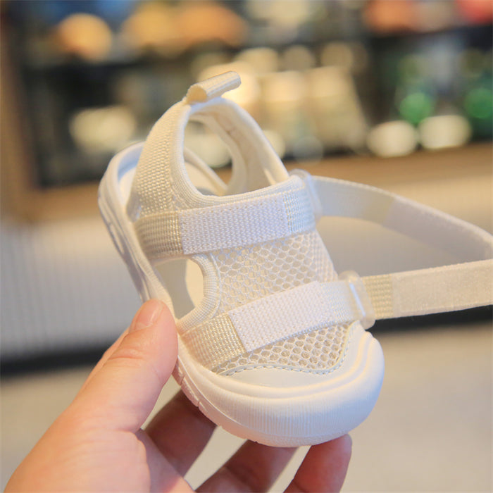 Double Strap Mesh Patterned Casual Shoes