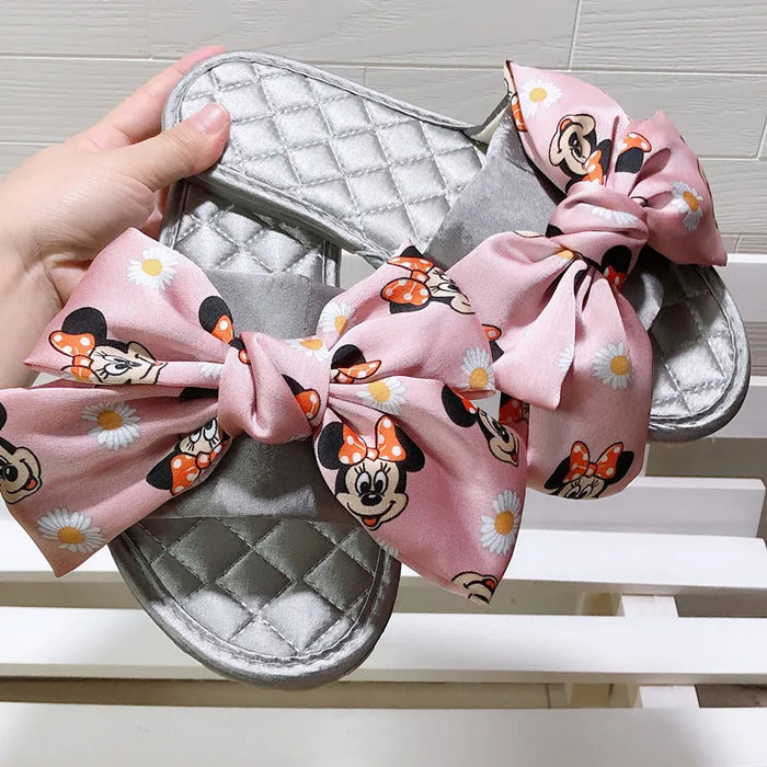 Mickey Mouse Oversized Butterfly Knot Slippers