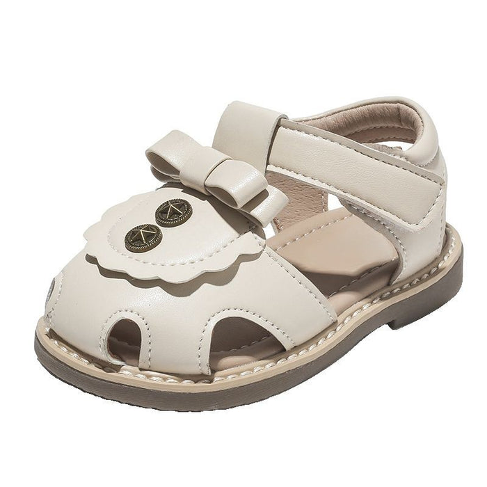 Bow Lace Pattern Anti Slip Kids Sandals