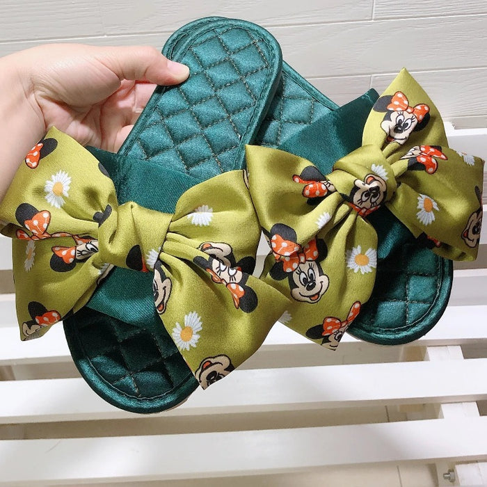 Mickey Mouse Oversized Butterfly Knot Slippers