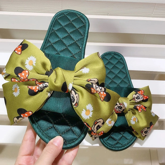 Mickey Mouse Oversized Butterfly Knot Slippers