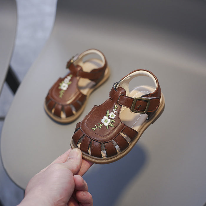 Kids Floral Design Casual Sandals