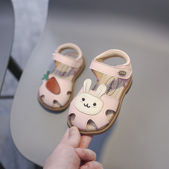 Bunny And Carrot Design Casual Sandals