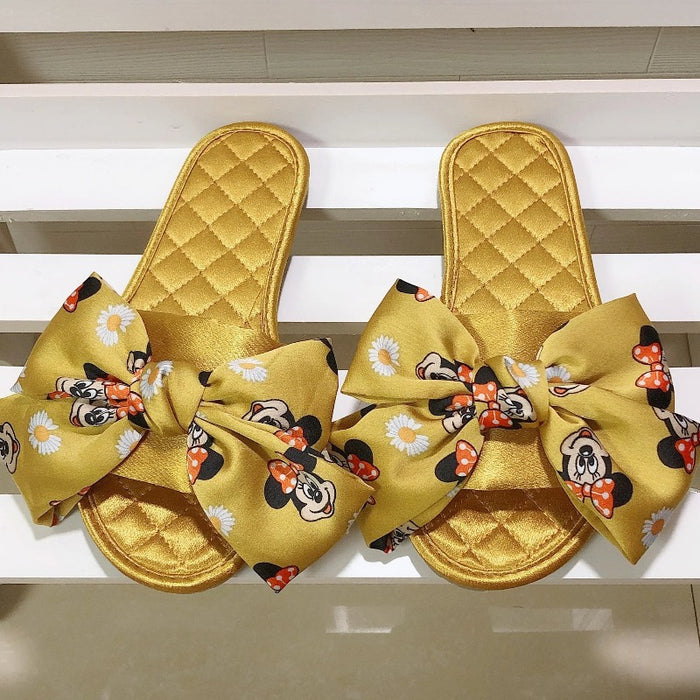 Mickey Mouse Oversized Butterfly Knot Slippers