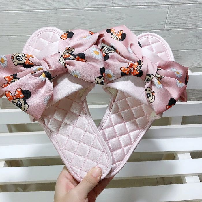 Mickey Mouse Oversized Butterfly Knot Slippers