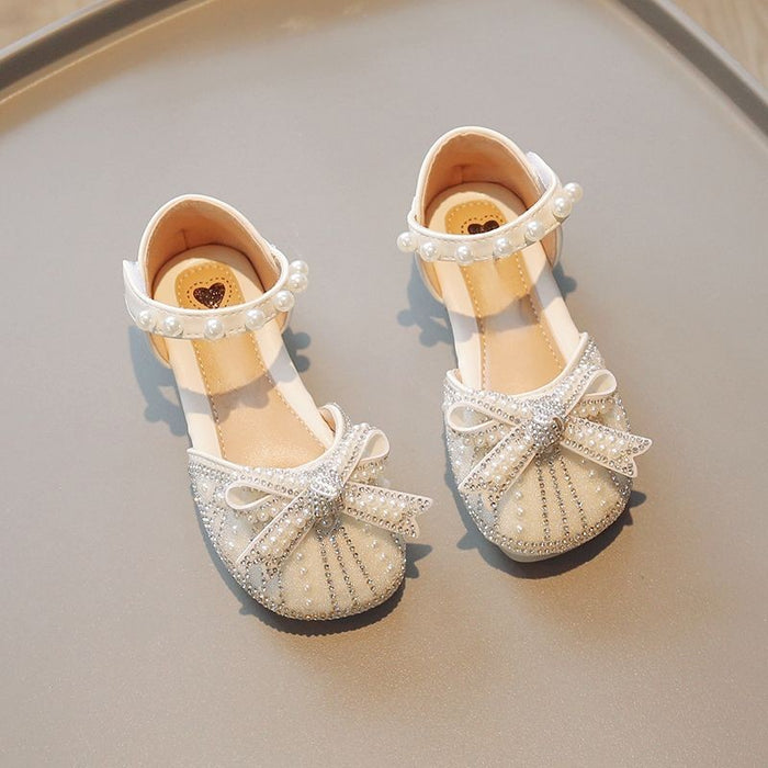 Pearl Sequin Soft Soled Kids Sandals