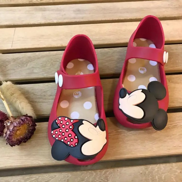 Mickey And Minnie Pattern Sandals