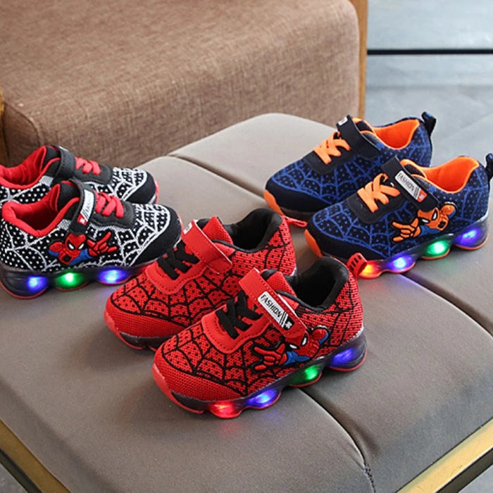 Spiderman LED Toddler Boots