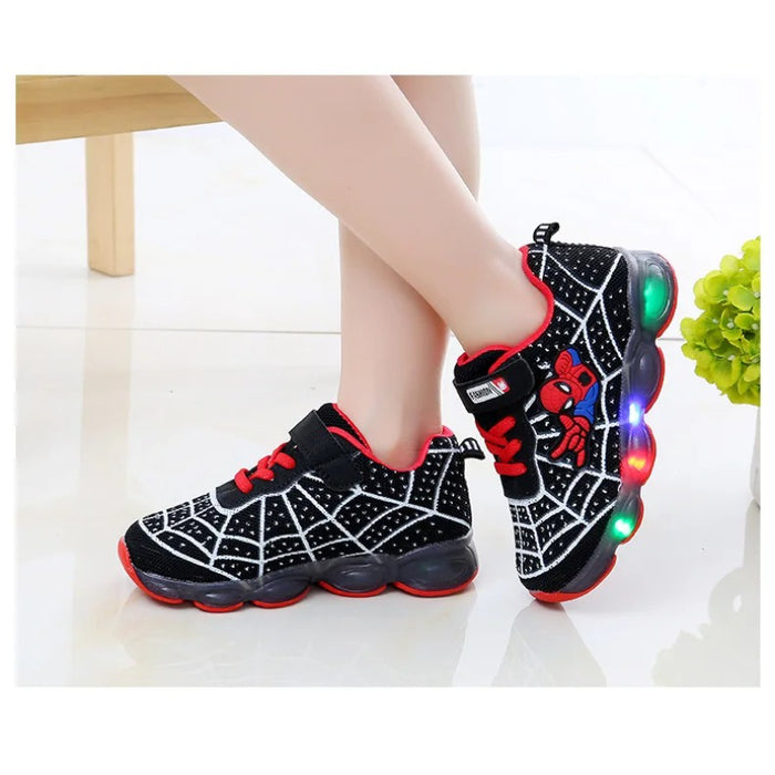 Spiderman LED Toddler Boots