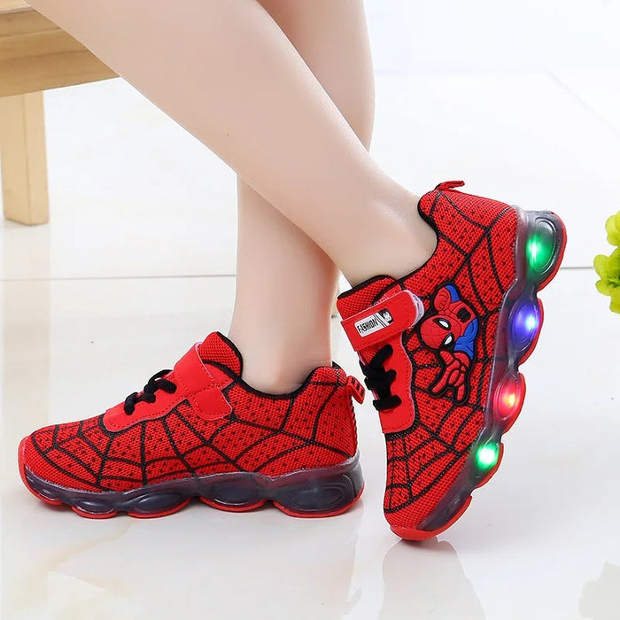 Spiderman LED Toddler Boots