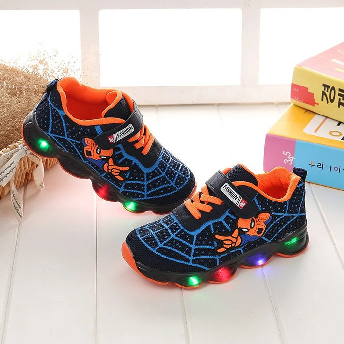 Spiderman LED Toddler Boots