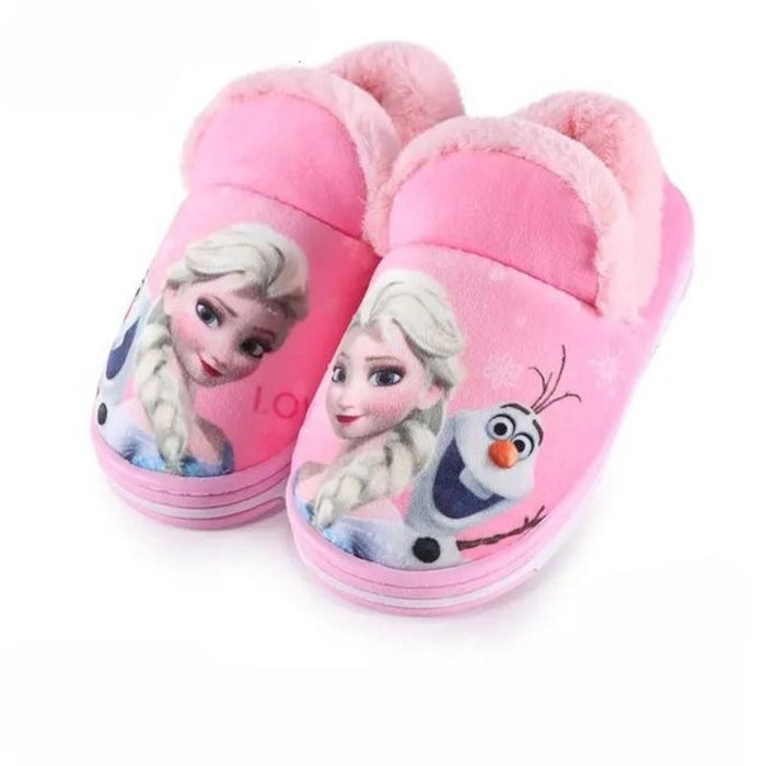 Cartoon Princess Print Indoor Slippers