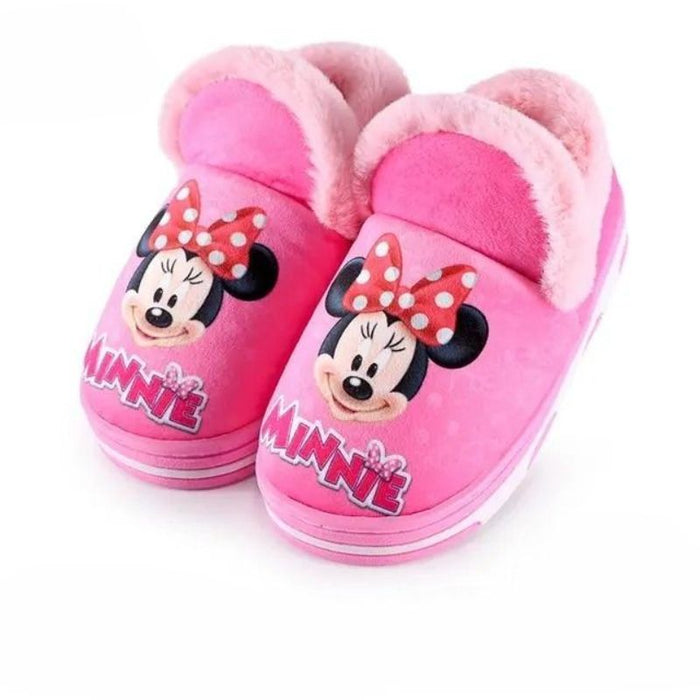 Cartoon Minnie Princess Print Indoor Slippers