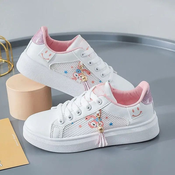 Disney Cartoon Print Lace Up Sneakers Shoes