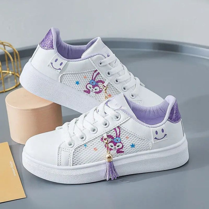 Disney Cartoon Print Lace Up Sneakers Shoes