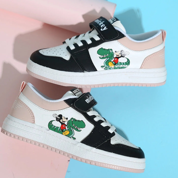 Casual Mickey Cartoon Canvas Flat Sneaker