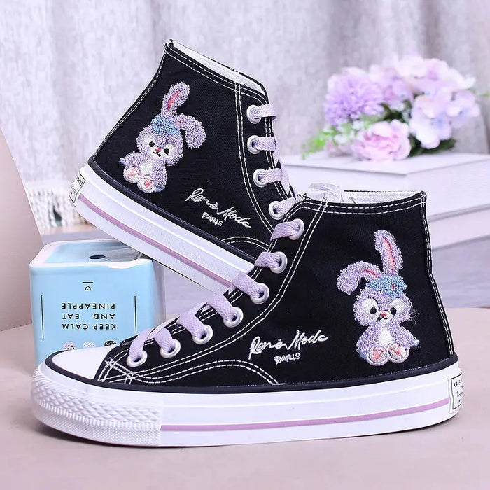 Bunny Hop Embroidered Sneakers
