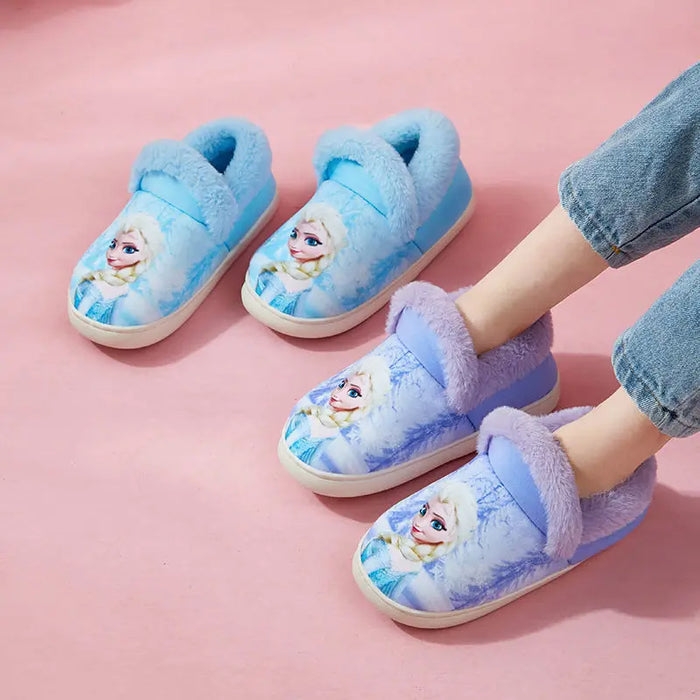 Frozen Themed Elsa Cozy Slippers