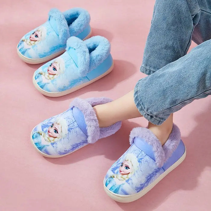 Frozen Themed Elsa Cozy Slippers