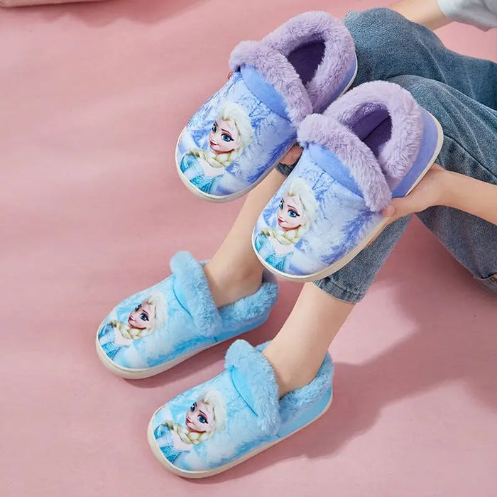 Frozen Themed Elsa Cozy Slippers