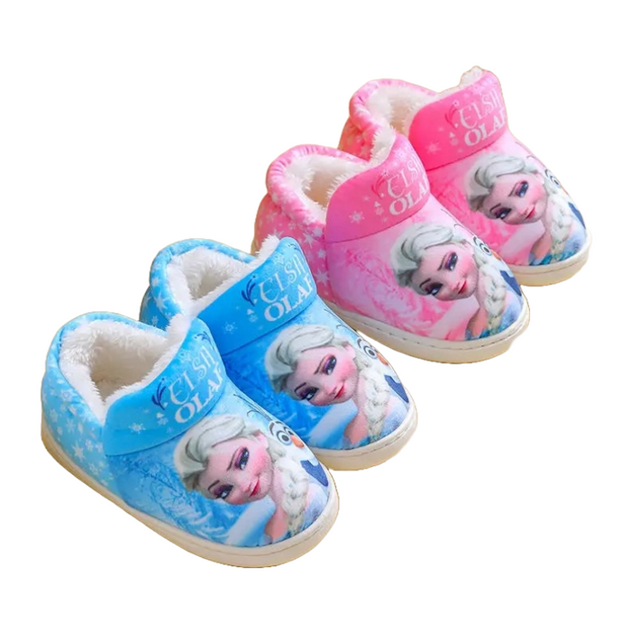 Frozen Elsa Printed Indoor Shoes