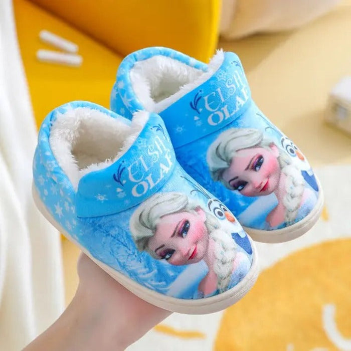 Frozen Elsa Printed Indoor Shoes