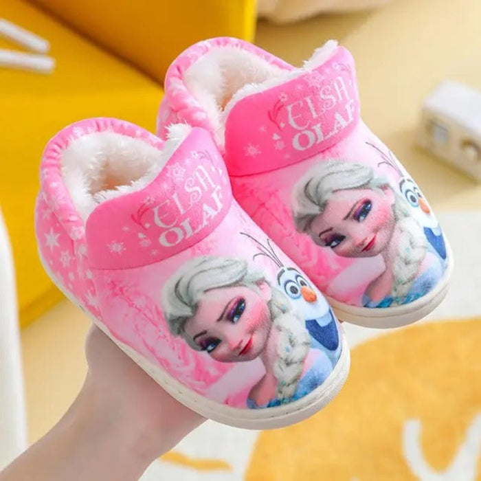 Frozen Elsa Printed Indoor Shoes