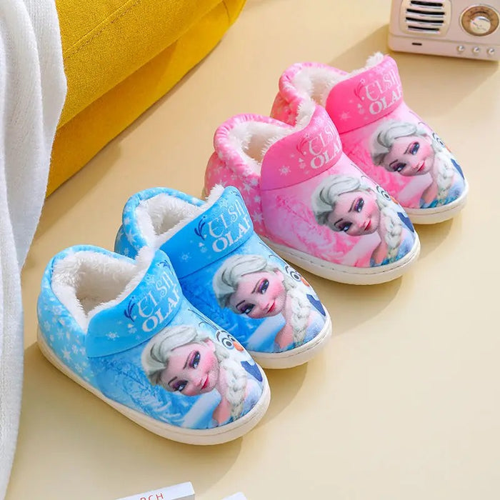 Frozen Elsa Printed Indoor Shoes