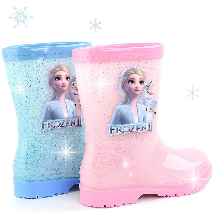 Elegant Frozen Themed Rain Shoes