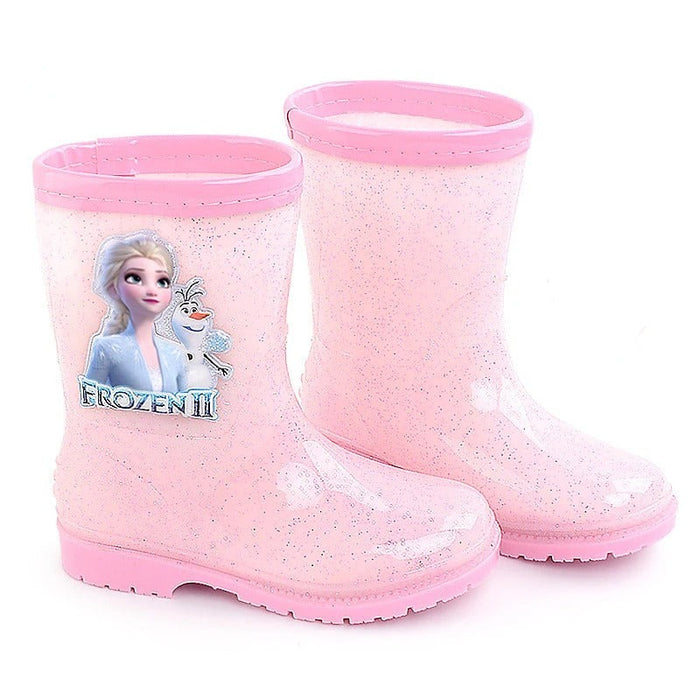 Elegant Frozen Themed Rain Shoes