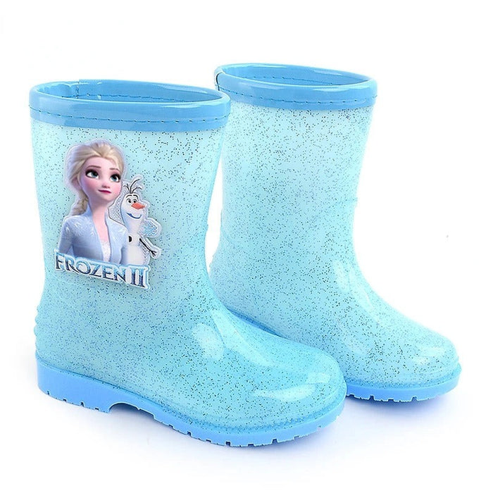 Elegant Frozen Themed Rain Shoes