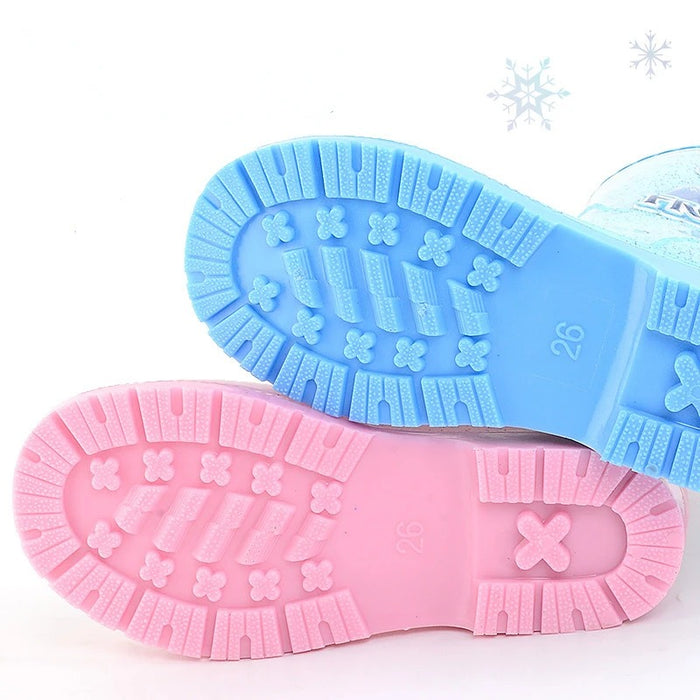 Elegant Frozen Themed Rain Shoes