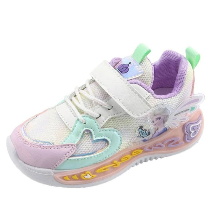 Cinderella Princess Print Shoes With Led lights