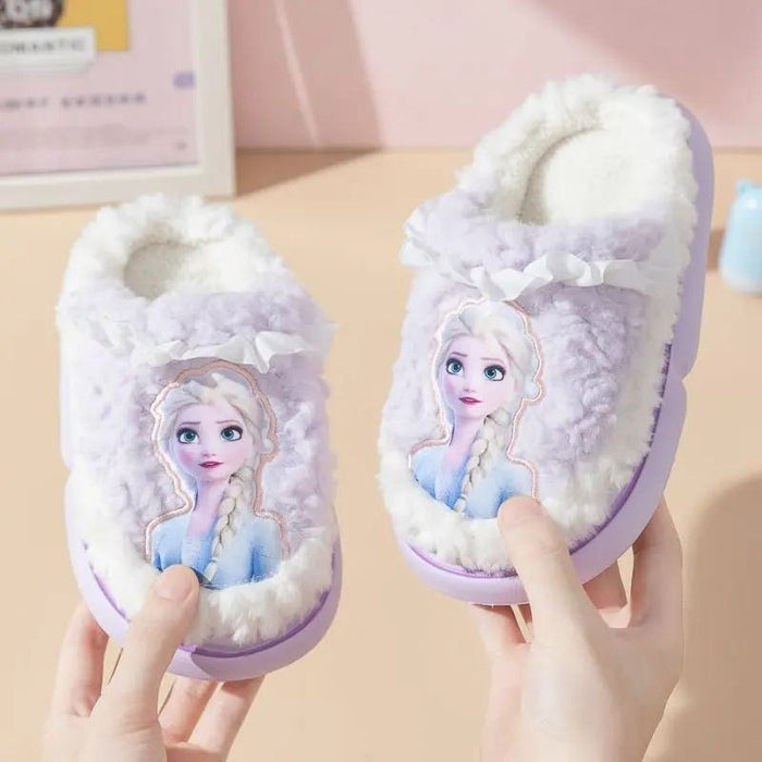 Frozen Elsa Warm Indoor Slippers