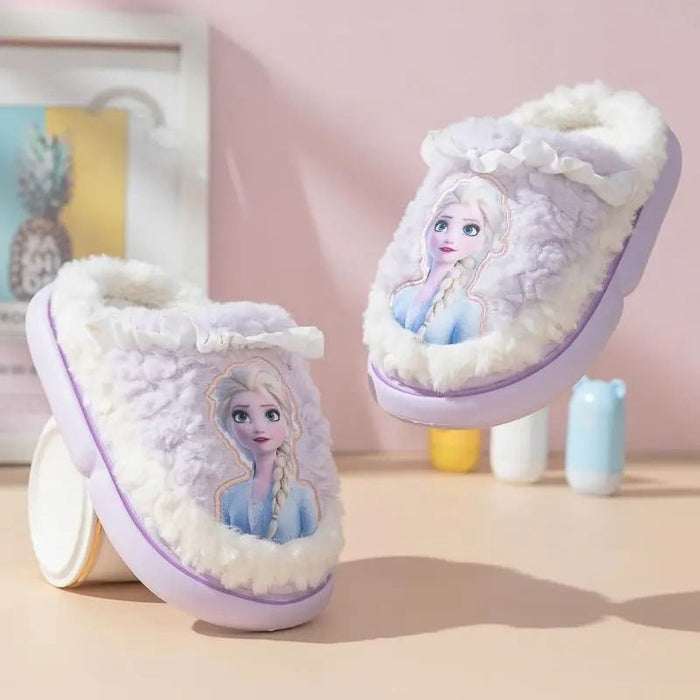 Frozen Elsa Warm Indoor Slippers