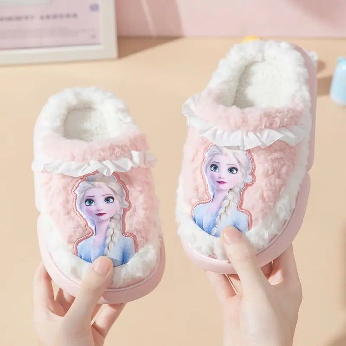 Frozen Elsa Warm Indoor Slippers