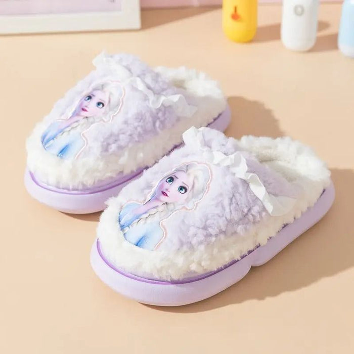 Frozen Elsa Warm Indoor Slippers