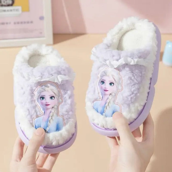 Frozen Elsa Warm Indoor Slippers