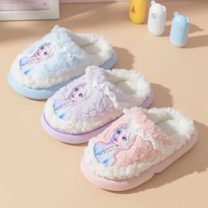 Frozen Elsa Warm Indoor Slippers