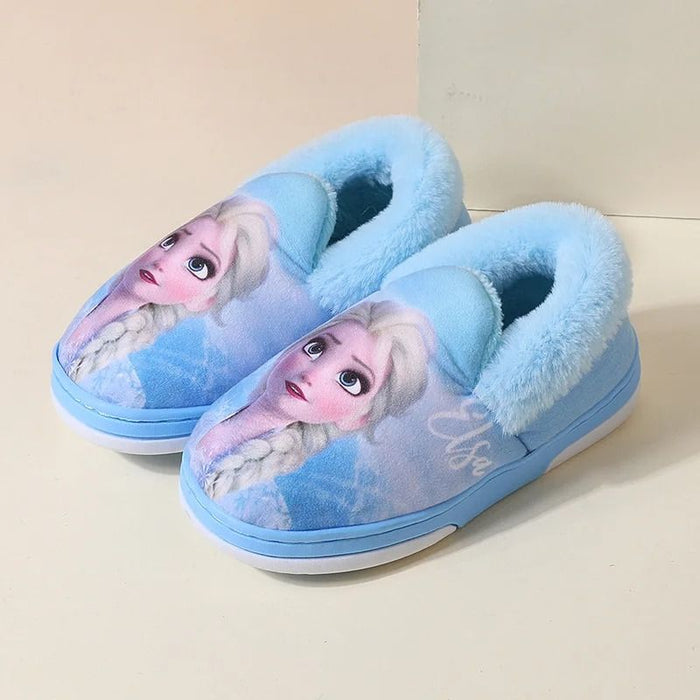 Frozen Cartoon Print Warm Shoes