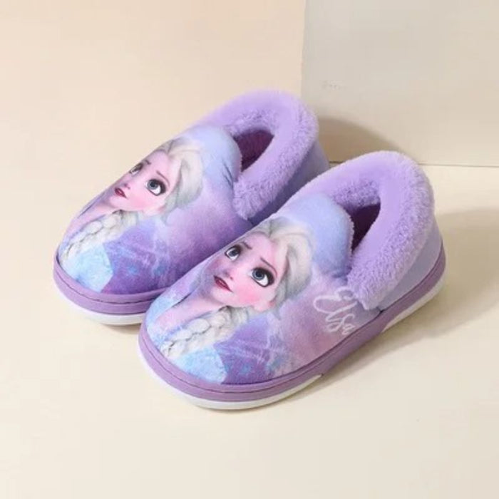 Frozen Cartoon Print Warm Shoes