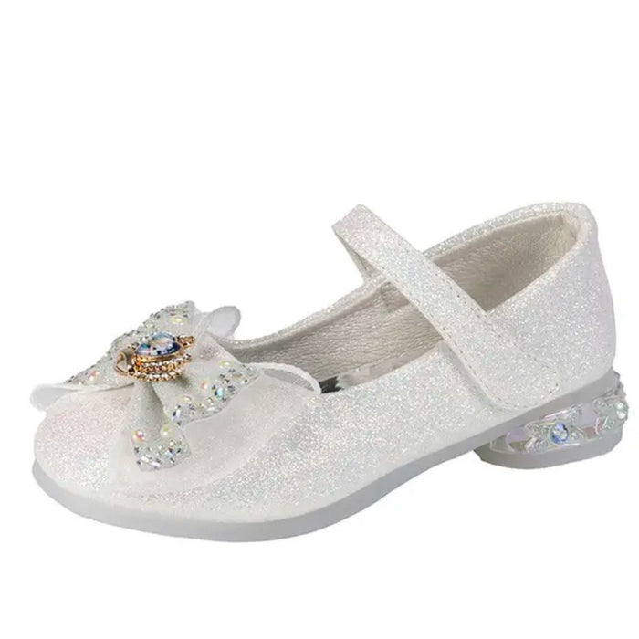 Frozen Anna And Elsa Flat Crystal Shoes