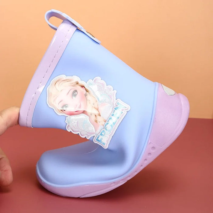 Frozen Princess Elsa Print Rain Shoes