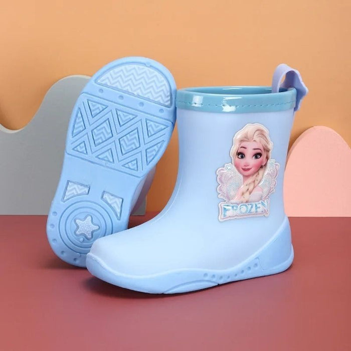 Frozen Princess Elsa Print Rain Shoes