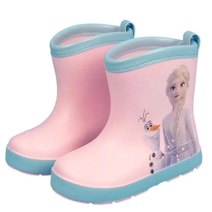 Frozen Princess Elsa Print Rain Shoes