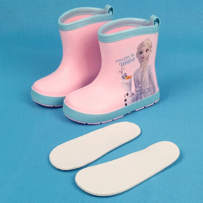 Frozen Princess Elsa Print Rain Shoes