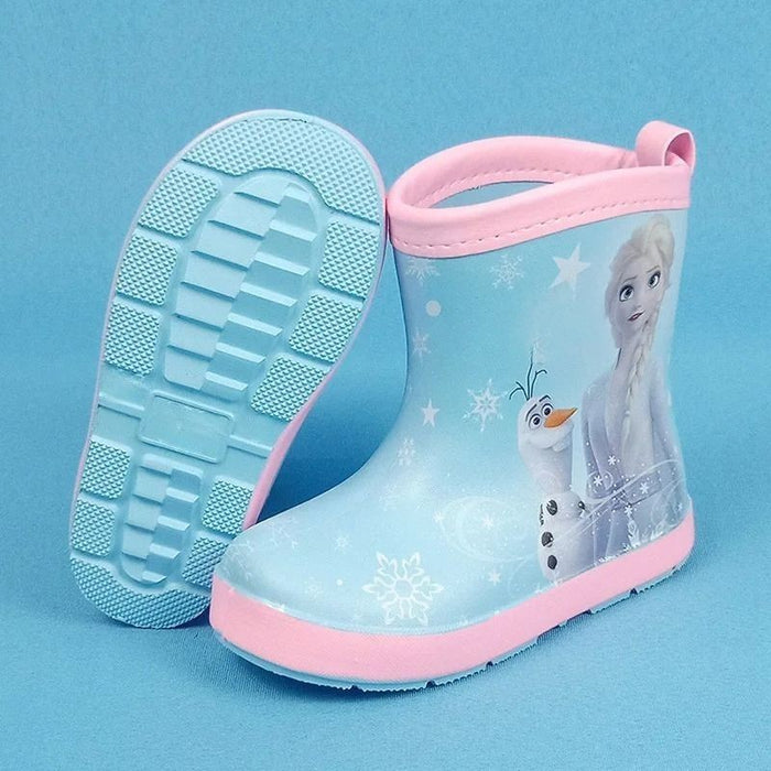 Frozen Princess Elsa Print Rain Shoes