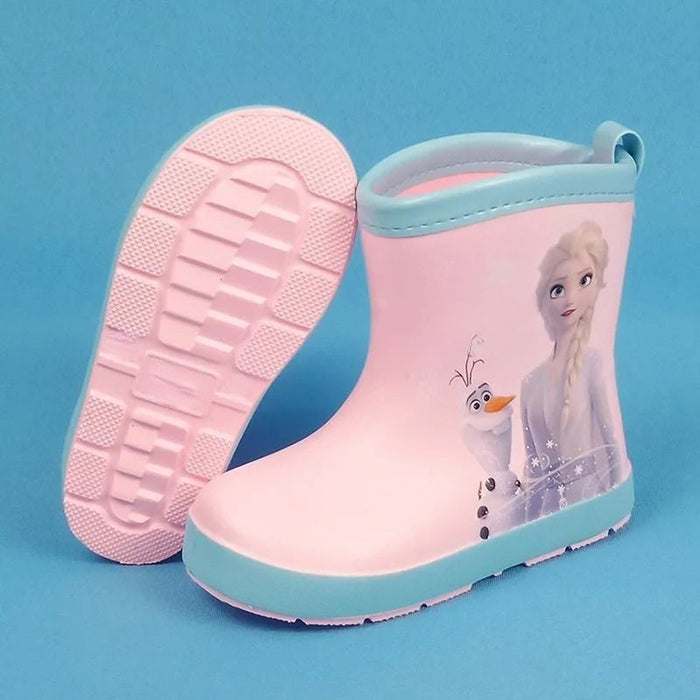 Frozen Princess Elsa Print Rain Shoes