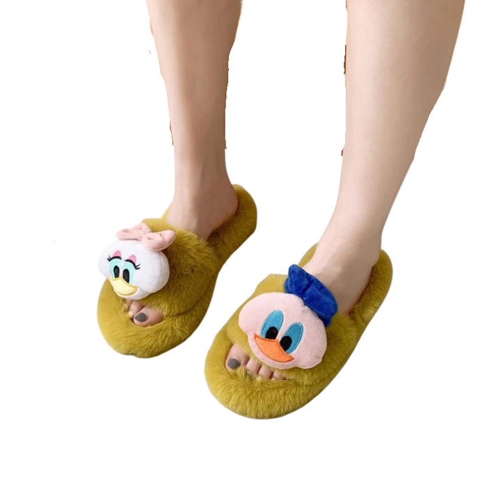 Cartoon Indoor Home Fluffy Slippers